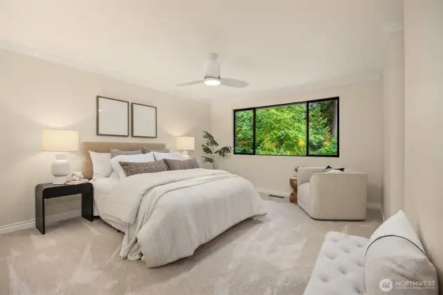 Sweet primary bedroom!