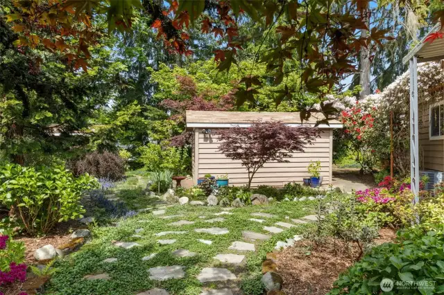 One of two garden outbuildings.  Tools/materials conveyed with home.