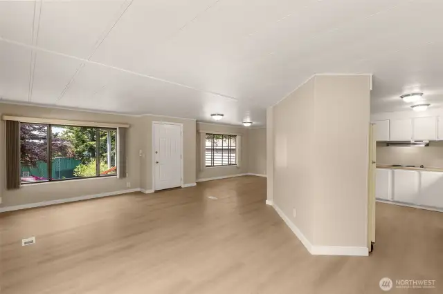 Brand new flooring throughout home.