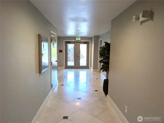 Interior entrance of Building A.