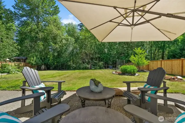 Walkout Flat Backyard