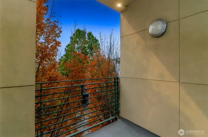 Views from private patio/deck.