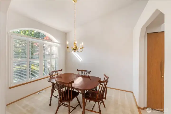 Large bright dining room