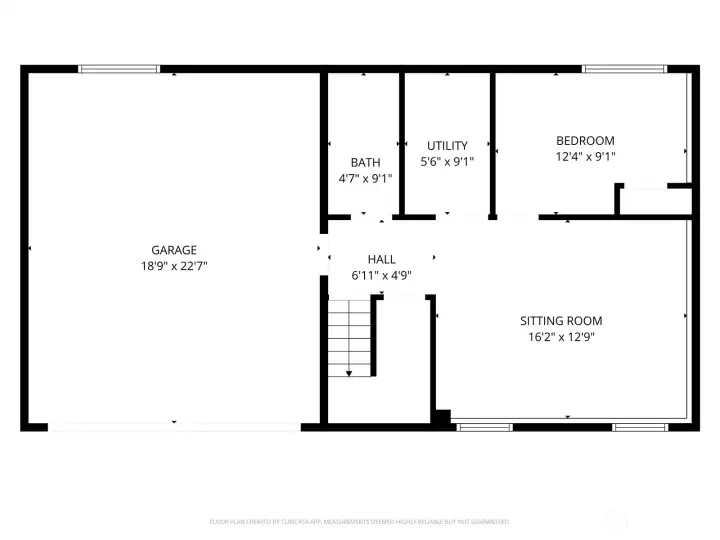 Lower level floor plan