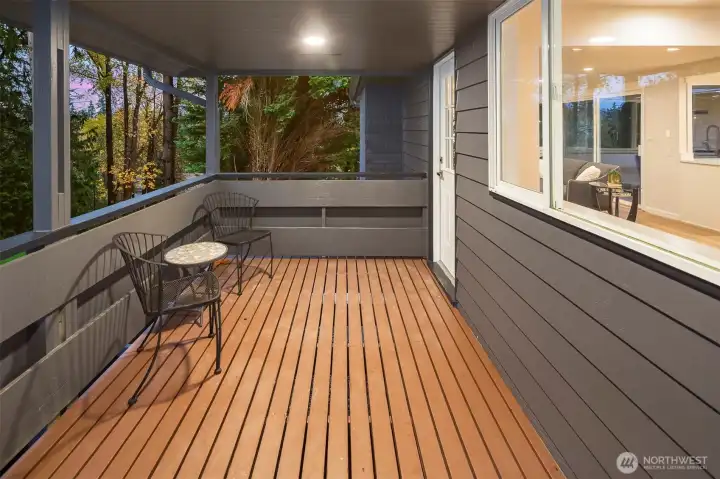 The deck off the Great Room