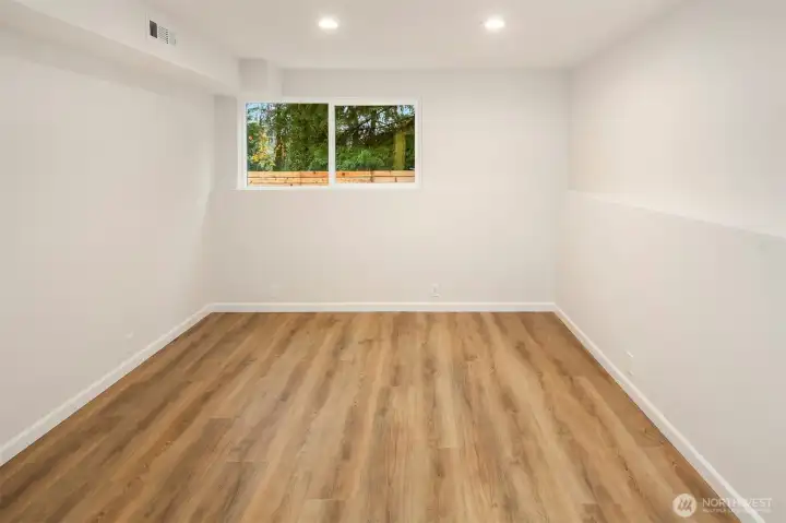 One of 3 Extra Rooms on the lower level - or is it the Primary Bedroom?  .... It sure could be!