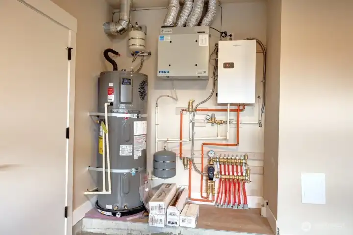 Radiant Heat, Fantech Hero & Hot Water Tank