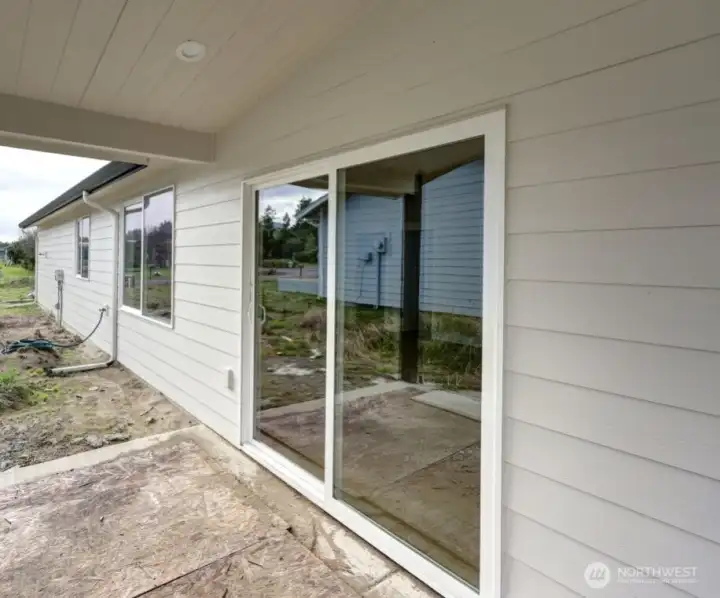 East side, LANDSCAPING UNDER CONSTRUCTION