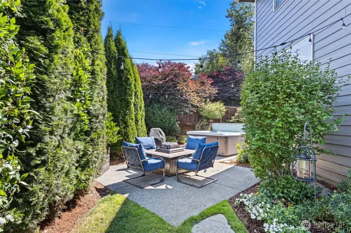 Patio space for entertaining
