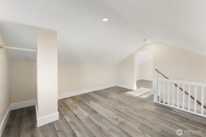 Closet and Office area for Upper Bedroom