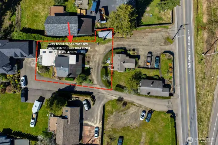 This home is just past the Y with Chico Way.