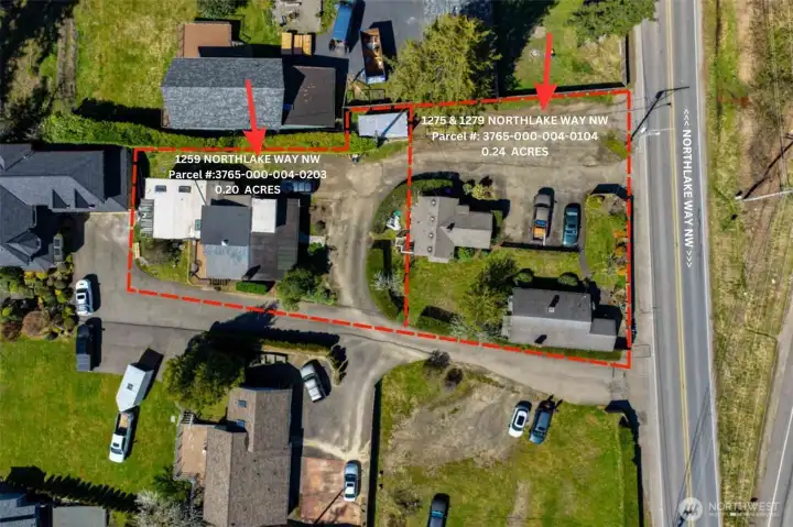 Owner would prefer to sell both parcels as a package.