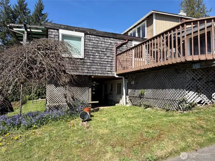 Main bedroom and sunny deck