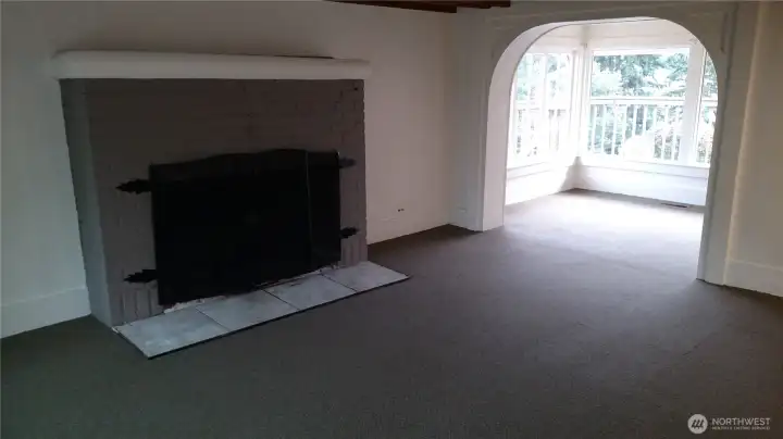 Living room to dining room.