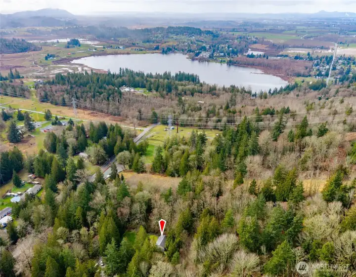 Close to the town of Clear Lake