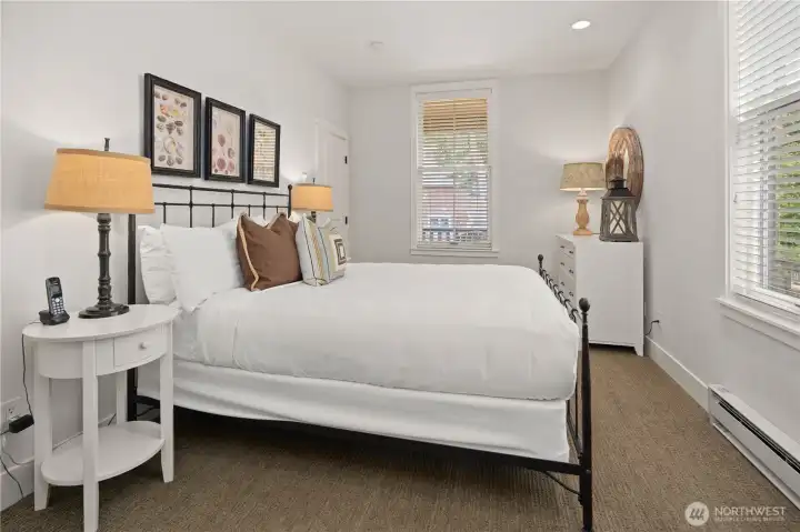 Spacious guest bedroom