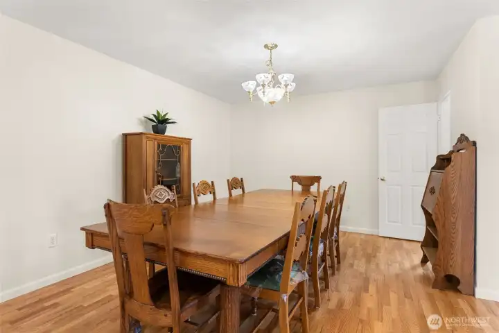 Generous dining room designed for gatherings