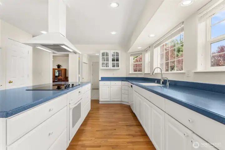 Electric range—prepped for easy conversion to gas