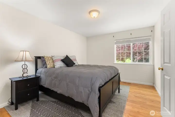 Well-sized guest bedroom