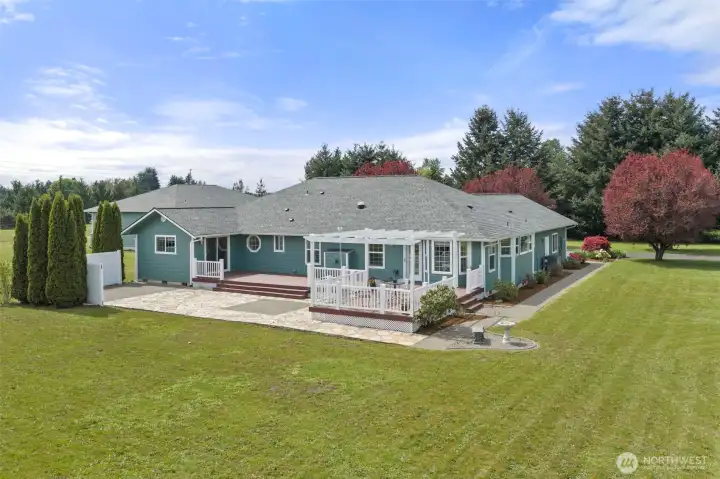 Plenty of space on the deck for entertaining and enjoying summer weather