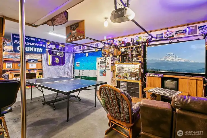 This is the detached garage. You are looking at the inside of the two bay doors. This is the detached garage. You are looking at the inside of the two bay doors.