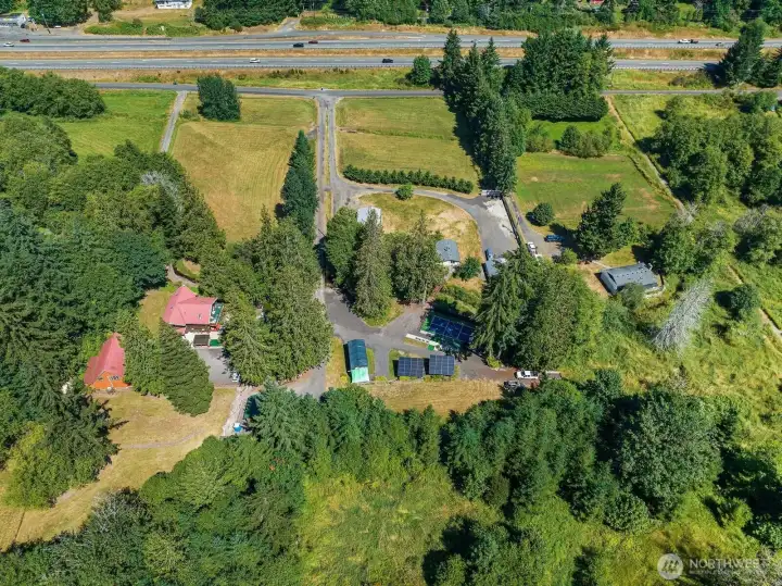 Over head view of the property. Over head view of the property.