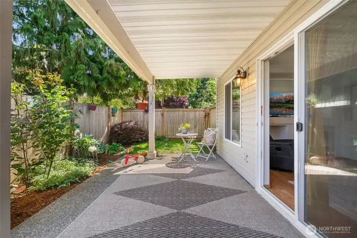 Private patio