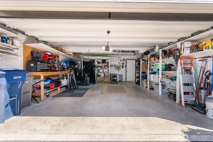 Inside of garage