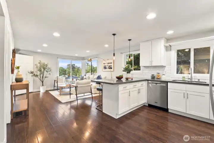 Open kitchen living room