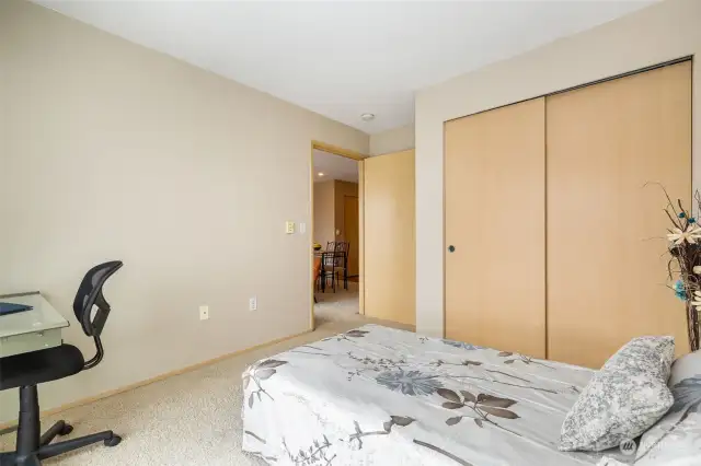 Oversized bedroom closet.