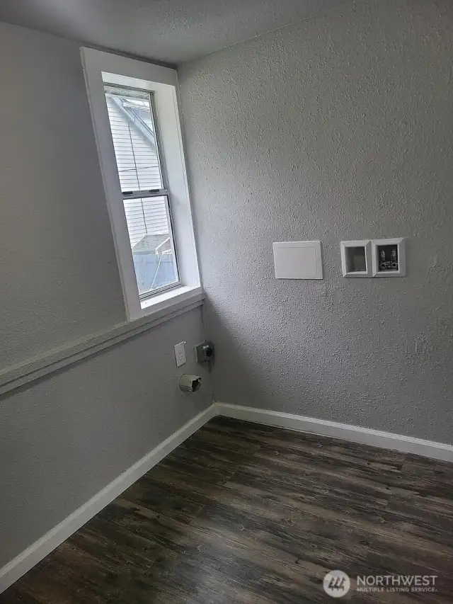 Upper unit laundry room