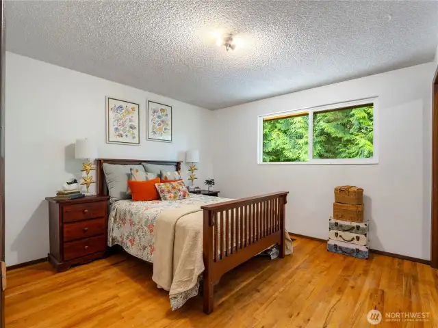 The home has original hardwood floors in many of the rooms which gives it a solid feel.