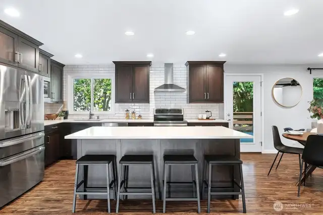 Full kitchen remodel including flooring & electrical completed in 2020
