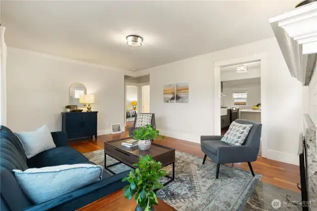 Accents the easy layout of the home.