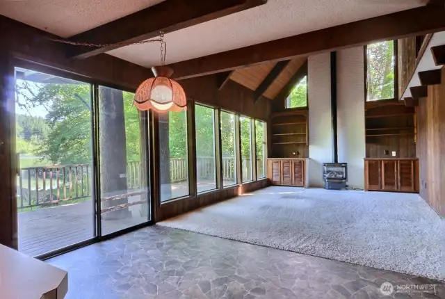 Lots of windows to enjoy the view and nature.