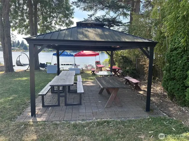 Covered picnic area for your use.