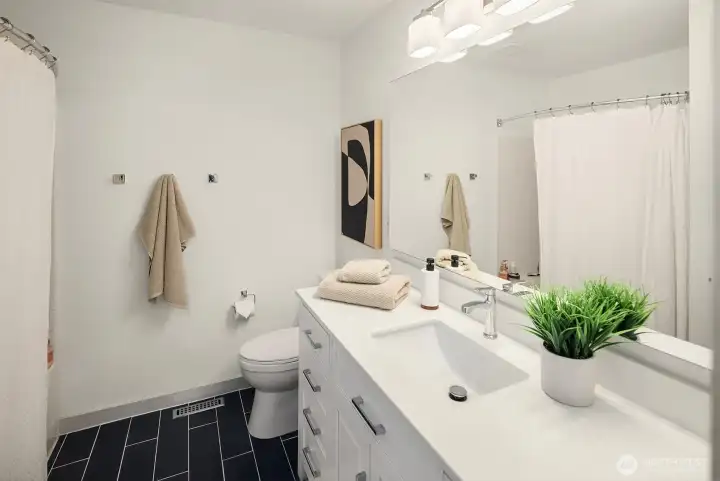 updated guest bathroom