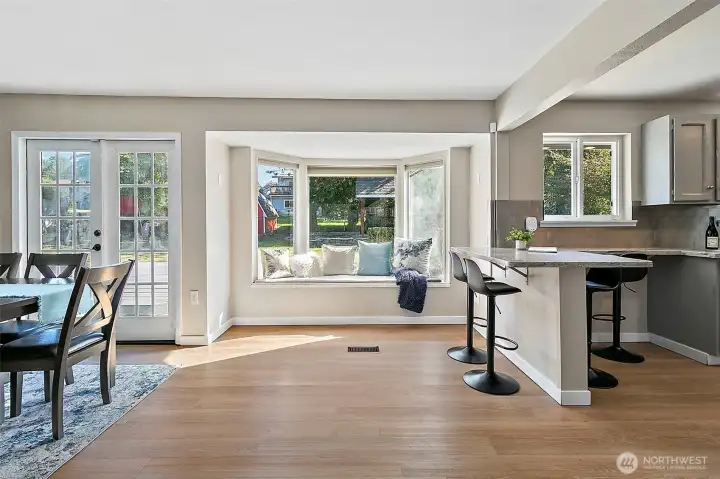 Great flow throughout with lots of big windows