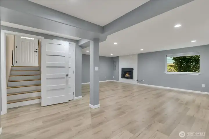 Downstairs family room  Potential rental or perfect for a extended family