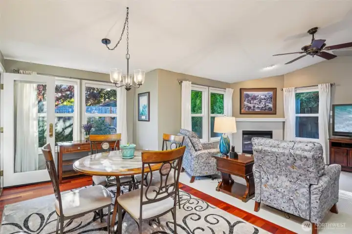 Informal eating area is also open to the family room for convenient everyday living.