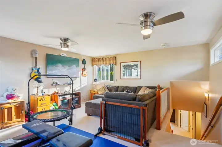 Need a bonus room?  You got it!  This unique floorplan also includes a bonus room above the garage which makes a great game room, home gym, play space....you decide!