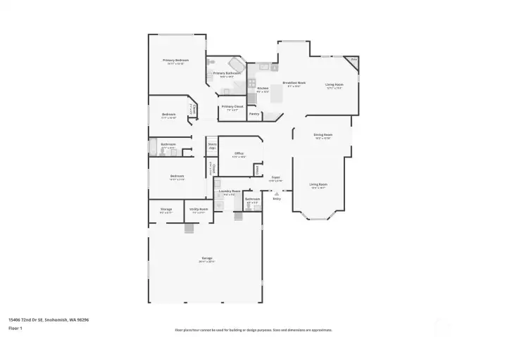 Great floorplan - don't miss the extra storage spaces in the 3-car garage.