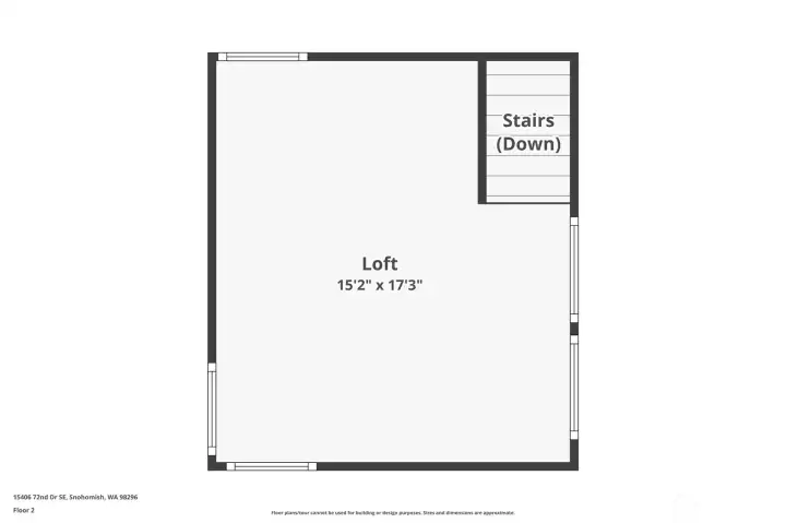 The bonus room/loft above the garage is completely finished and accessible from the interior of the home.