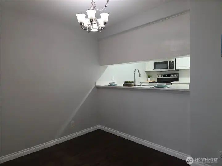 Dedivated dining area