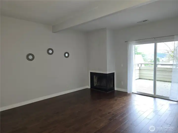 Door to the large private deck