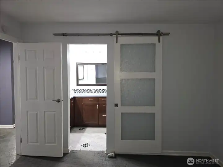 entry to attached bath from primary bedroom entry to attached bath from primary bedroom