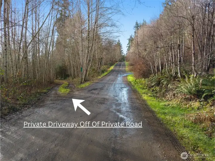 Your home lies down an extremely private driveway off of a side road. No road noise to contend with and pure, serene surroundings.