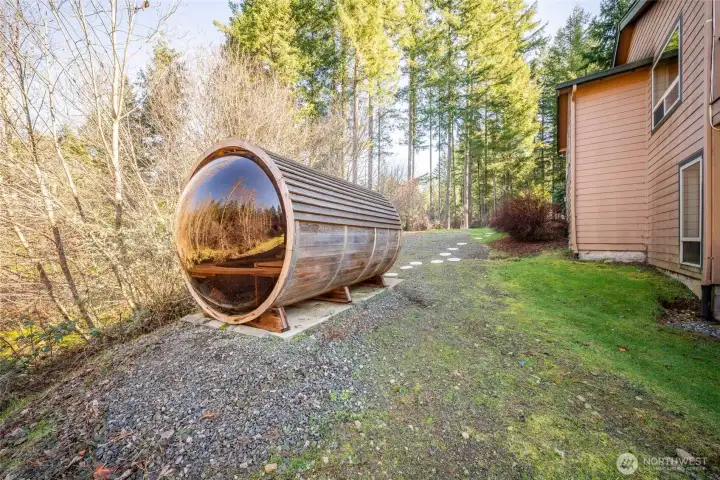 Beautiful sauna for ultimate relaxation!