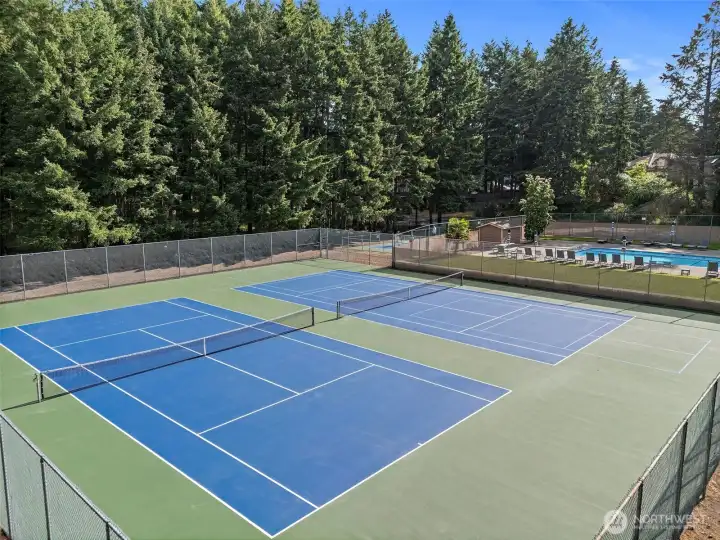 Well Kept Tennis Courts