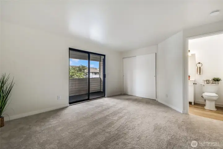 Room for your king size bed and dresser!
